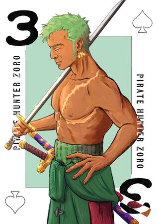 zoro three of spades zoro three of spades