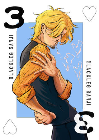 sanji three of hearts